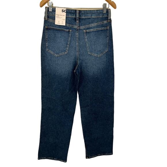 So Jeans Juniors 11 30 Baggy Dad Loose High Rise Shreds Straight Slouchy Relaxed - Picture 3 of 9
